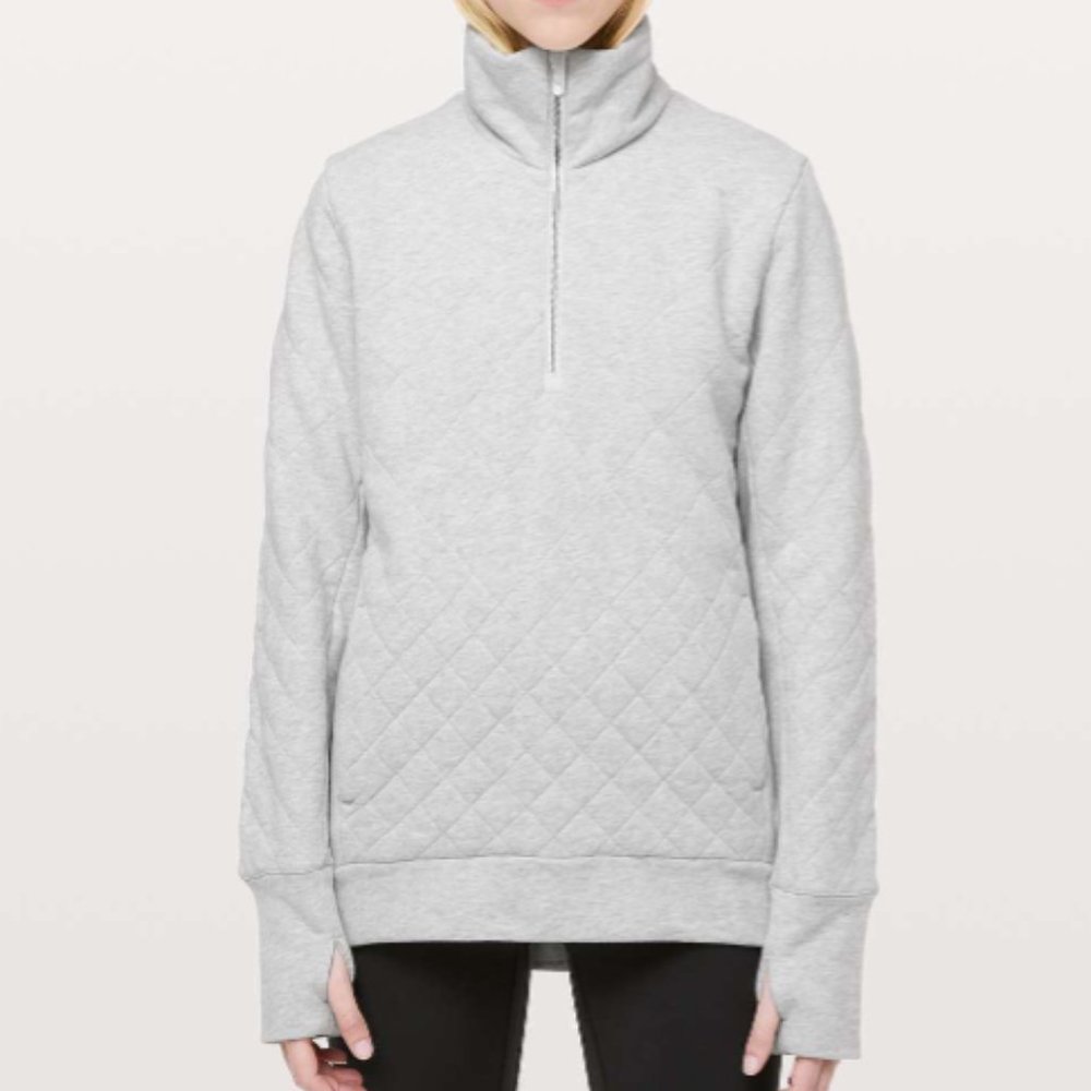 ✨Lululemon✨ Forever Warm Pullover; 6; Heathered Vapor 6